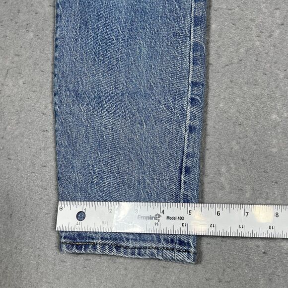 Levis Wedgie Straight Jeans Womens Size 24 Blue High Rise Button Fly Stretch - Picture 7 of 16